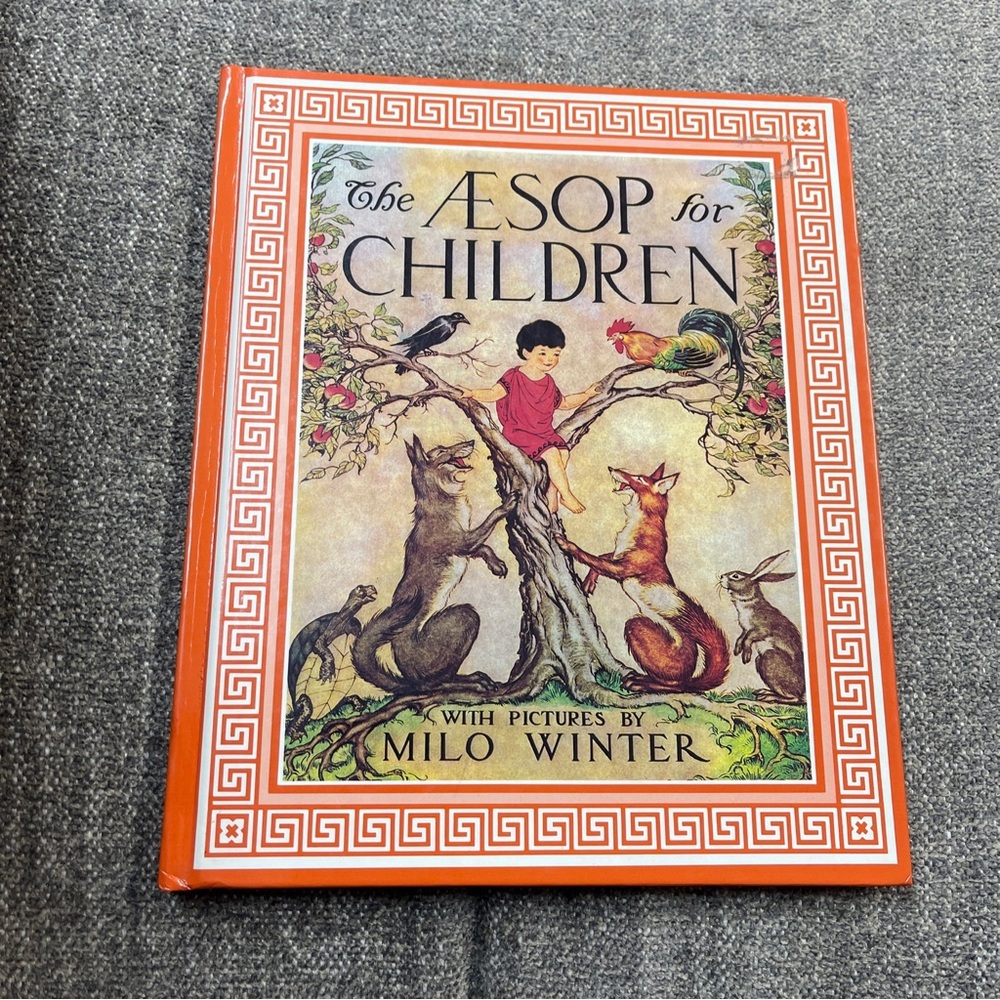 THE AESOP FOR CHILDREN Book Storybook Pictures Milo Winter Illustrated Fables